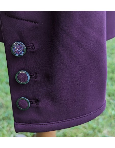 Veste de concours VICTORINE CRYSTAL FABRIC plum Samshield