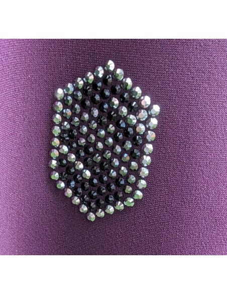 Veste de concours VICTORINE CRYSTAL FABRIC plum Samshield