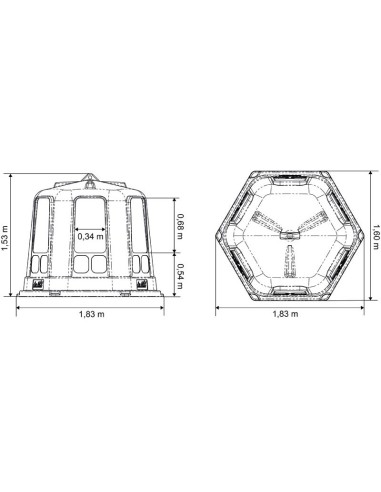 Râtelier à foin La Gée - Avec fond | Sellerie Sylvie Equitation