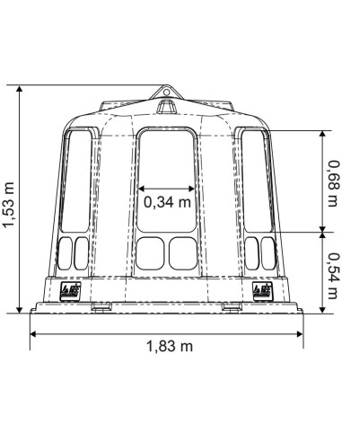 Râtelier à foin La Gée - Avec fond | Sellerie Sylvie Equitation