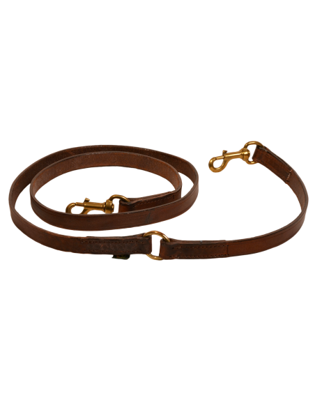 Longe de chasse en cuir fixe Ronzon Legend marron