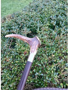 Fouet de chasse avec bois de cerf véritable et flotte FLECK 2