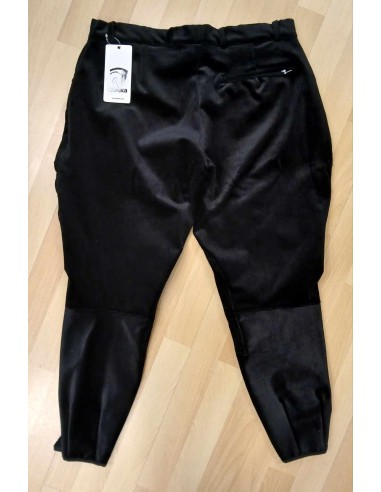 Pantalon d'équitation Velours coupe saumur HUNTER - noir