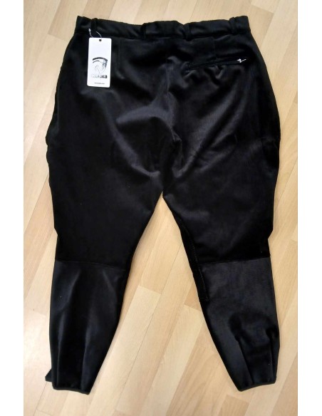 Pantalon d'équitation Velours coupe saumur HUNTER - noir
