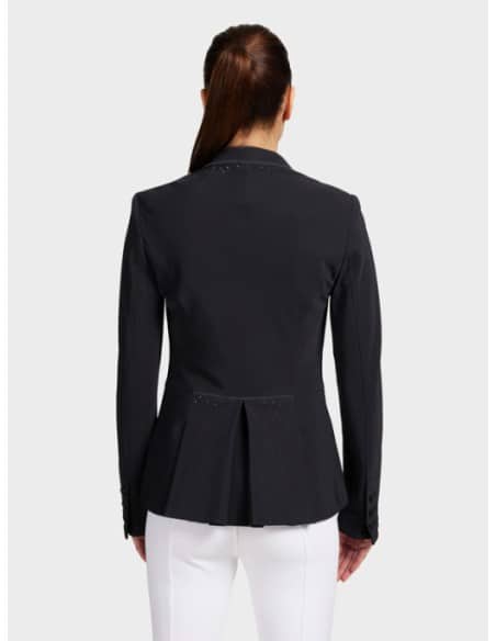 Veste de concours Dame VICTORINE CRYSTAL FABRIC BLACK METAL ECLIPSE Samshield