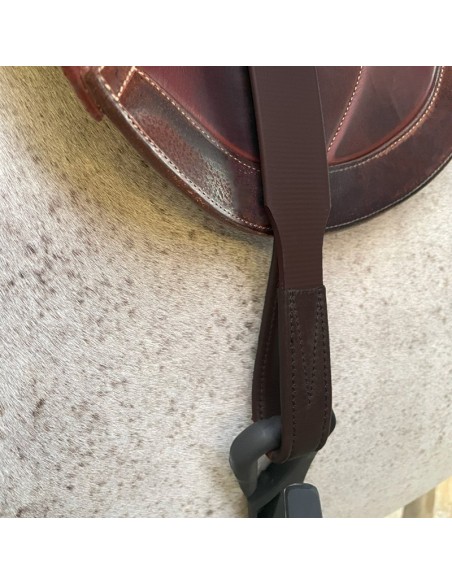 Etrivières plates en cuir & biothane Jump'In