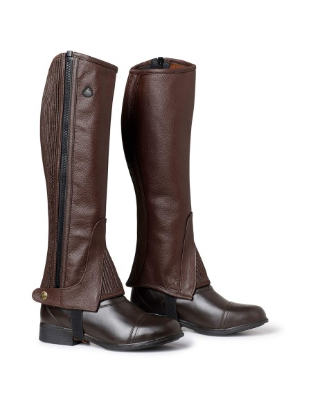 Mini-chaps en cuir Enfant SOFT RIDER Mountain Horse - marron