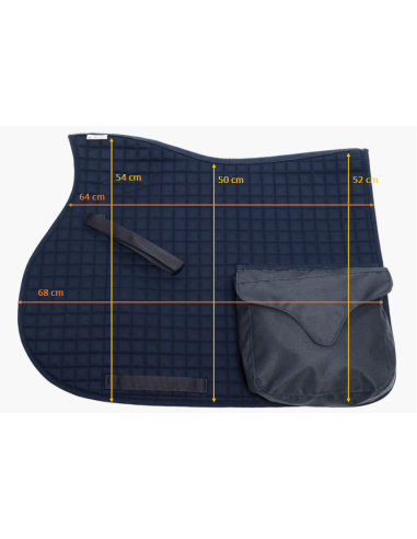 Tapis de selle à poches Lami Cell - mesures