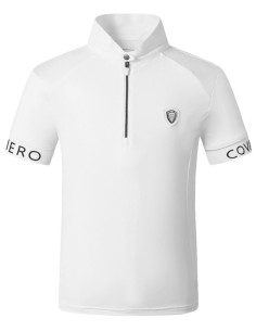 Polo de concours enfant Covalliero - blanc 2
