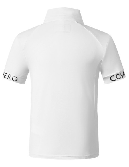 Polo de concours enfant Covalliero - blanc