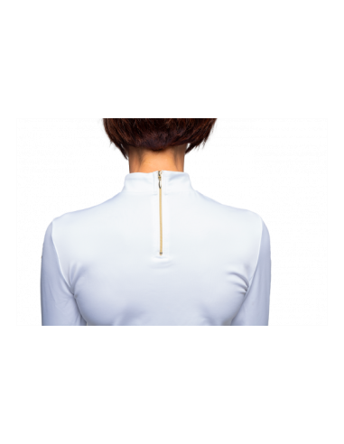 Polo de concours dame ISLA Flags&Cup - blanc