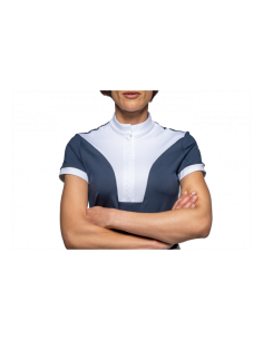 Polo de concours dame ARIZONA Flags&Cup - marine/blanc 2