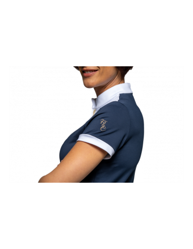 Polo de concours dame ARIZONA Flags&Cup - marine/blanc