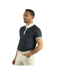 Polo de concours enfant WAKO Flags&Cup - marine