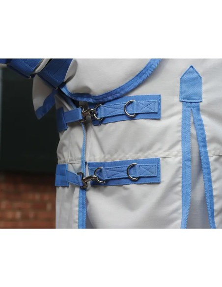 Chemise anti-mouche avec encolure ComFiTec WeatherBeeta - blanc/bleu