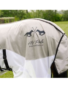 Chemise anti-mouche NENA avec encolure HV POLO - gris/blanc 2