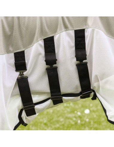 Chemise anti-mouche NENA avec encolure HV POLO - gris/blanc