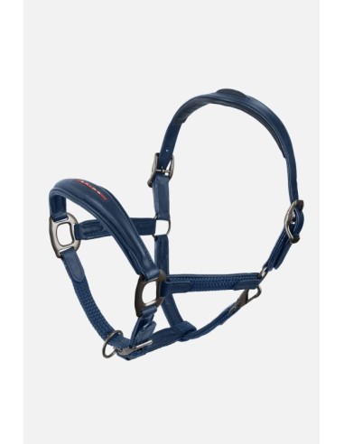 Licol en cuir ANIMO - bleu.