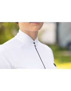 Polo de concours manches courtes COVALLIERO - blanc 2