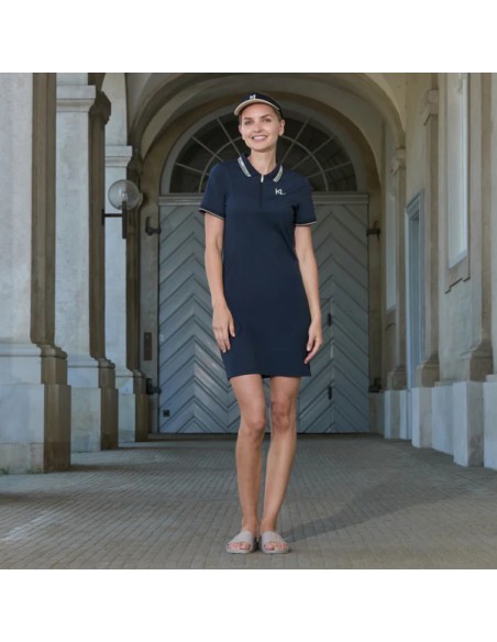 Robe polo NAIRA Kingsland - bleu marine