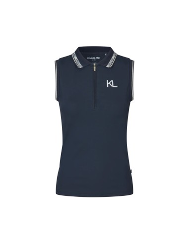 Polo sans manches dame NAIRA Kingsland - bleu marine