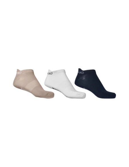Lot de 3 paires, socquettes NOE Kingsland - beige/blanc/marine