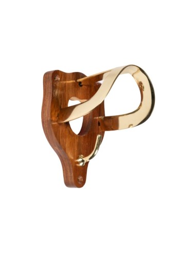 Porte bridon en bois et laiton HKM