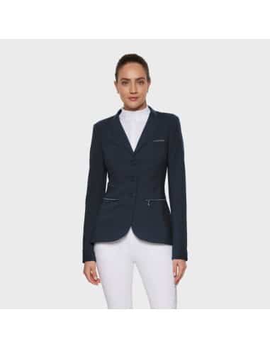 Veste de concours VICTORINE CRYSTAL FABRIC MARINE Samshield