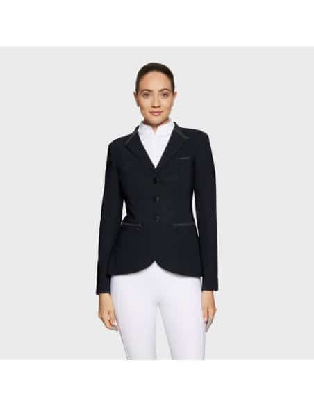 Veste de concours Dame VICTORINE CRYSTAL FABRIC NOIRE Samshield