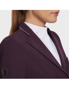Veste de concours VICTORINE CRYSTAL FABRIC PLUM Samshield 2