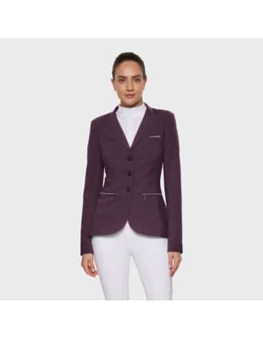 Veste de concours VICTORINE CRYSTAL FABRIC PLUM Samshield