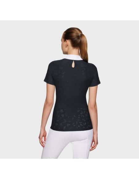 Polo de concours dame ALOISE AIR NOIR Samshield.