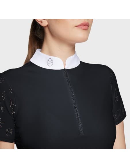 Polo de concours dame ALOISE AIR NOIR Samshield.
