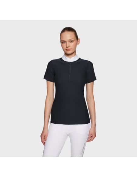 Polo de concours dame ALOISE AIR NOIR Samshield.