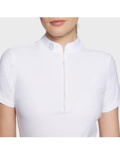 Polo de concours dame ALOISE AIR BLANC Samshield 2