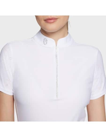 Polo de concours dame ALOISE AIR BLANC Samshield
