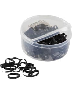 Elastiques à natter silicone HIPPO-TONIC - noir