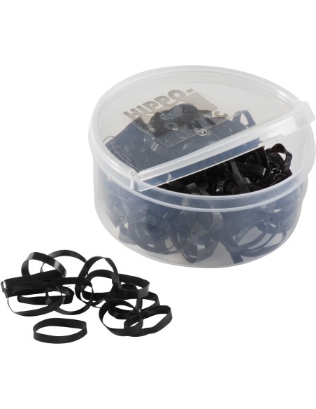 Elastiques à natter silicone HIPPO-TONIC - noir