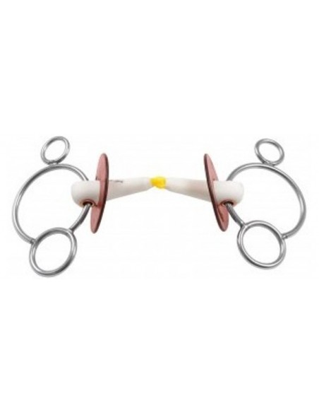 Mors filet 3 anneaux Brisé Nathe