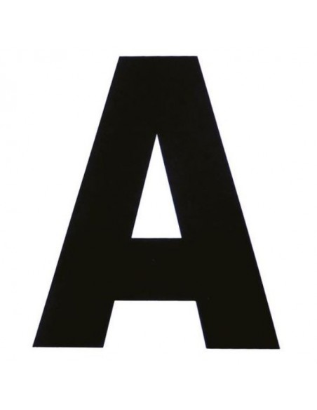 Set de 12 lettres de manège autocollantes Ekkia