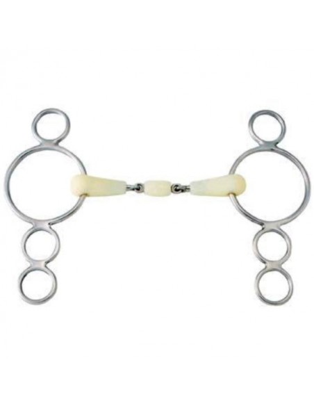 Mors double brisure 4 anneaux Happy Mouth HFI