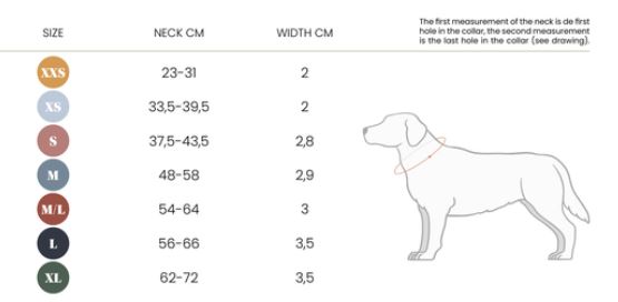 Guide de taille Collier pour chien Kentucky